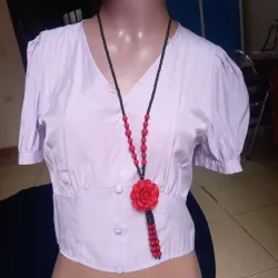 Áo sơ mi nữ kiểu size M màu tím và kẻ caro, chất liệu thô mát nhẹ Không Có Lỗi 1021133