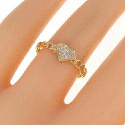 Nhẫn kim cương hình trái tim K18YG 0.06CT 672354