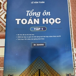 Tổng ôn toán học 2 cuốn-mới nguyên seal-còn mã cào chưa dùng