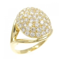 Nhẫn kim cương Pavé K18YG 1.14CT - Hàng hiệu Chính hãng