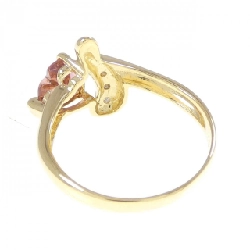 Nhẫn tourmaline K18YG hình trái tim 671512