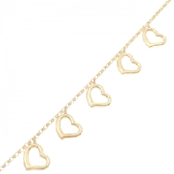 K18YG Dây chuyền trái tim - Hàng hiệu Authentic