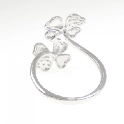 Nhẫn kim cương K14WG cỏ ba lá 667806