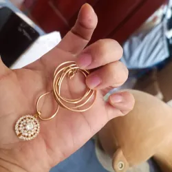 Dây titan dạng lụa mặt mất một hột moi 1024041