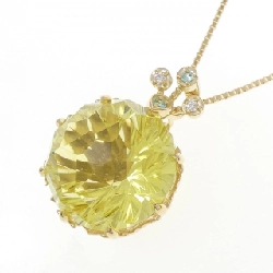 K18YG Đá màu Dây chuyền - Hàng hiệu Chính hãng 858262