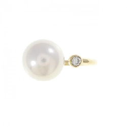 Nhẫn ngọc trai Akoya K18YG 9.6mm - Hàng hiệu chính hãng 851945
