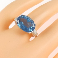 Nhẫn Blue Topaz 10KWG - Hàng hiệu Authentic 846470