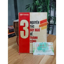 3 Nguyên Tắc Suy Nghĩ Để Thành Công – Cho_Sakajje