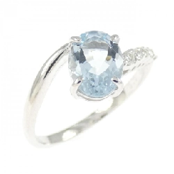 Nhẫn Aquamarine K18WG 1.00CT - Hàng hiệu Chính hãng