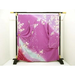 Kimono Furisode Chế tác Yūzen bằng vàng - Hàng hiệu Authentic