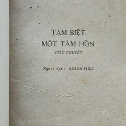 Tiểu thuyết Pháp: TẠM BIỆT MỘT TÂM HỒN (nhà văn: Francoise Sagan) 715331