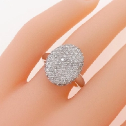 Nhẫn kim cương Pavé K18WG 1.24CT 670259