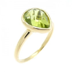 Nhẫn Peridot K18YG - Hàng hiệu Authentic
