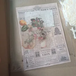 Combo Gói Quà Gồm Dây Gai, Rơm Lót, Sticker Trang Trí, Tặng kèm Hộp và dụng cụ kẻ mắt 791092