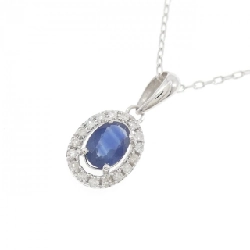 K18WG Sapphire Necklace 0.45CT - Hàng hiệu Authentic 863157