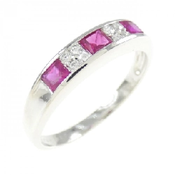 Nhẫn ruby PT900 0.53CT