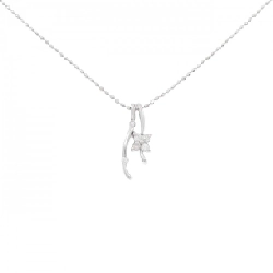 Dây chuyền kim cương K18WG 0.08CT - Hàng hiệu Chính hãng