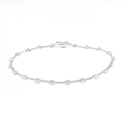 K18WG Vòng tay kim cương 1.00CT - Hàng hiệu Chính hãng 872542