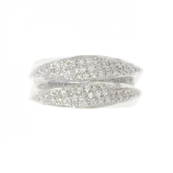 Nhẫn kim cương Pavé K18WG 0.32CT 673244