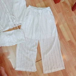 Sét Bộ 3 Món Đi Biển Ren Có Lót Áo Nơ Sét Bộ Đi Biển Siêu Sang Chảnh Bigsize   494280