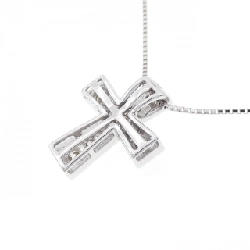 K18WG Dây chuyền kim cương chéo 0.55CT - Hàng hiệu chính hãng 862489