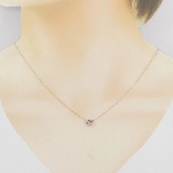 K18PG Dây chuyền hình trái tim Sapphire 0.09CT - Hàng hiệu Chính hãng 860221