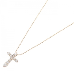 K18PG Dây chuyền kim cương hình chữ thập 0.30CT - Hàng hiệu Chính hãng 862555