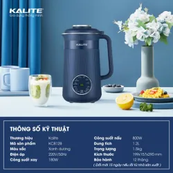 Máy làm sữa hạt mini KALITE KCB12B 1,2l MÀU XANH CHĨNH HÃNG MỚI 100% 574482
