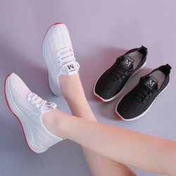 Giày thể thao sneaker Nữ thời trang du lịch dạng lưới thoáng khí, đế mềm - Mã số 1828 220329