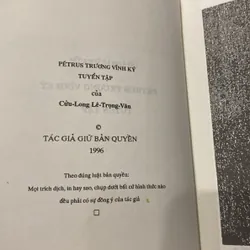 PETRUS TRƯƠNG VĨNH KÝ TUYỂN TẬP (XB 1996) 571664