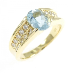 Nhẫn Aquamarine K18YG 1.01CT - Hàng hiệu Chính hãng