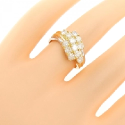 Nhẫn kim cương K18YG/PT850 1.05CT 670613