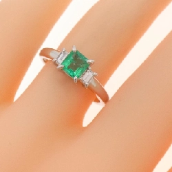 Nhẫn Emerald PT900 0.470CT - Hàng hiệu Chính hãng 852855