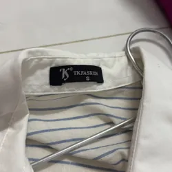 Áo sơ mi Blue tay phồng tặng sơ mi tay ngắn 740949