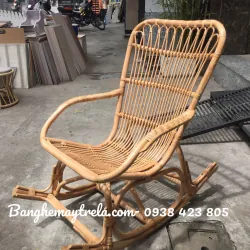 Ghế bập bênh mây tre đan 713971