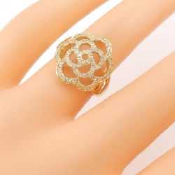 Nhẫn kim cương hoa K18YG 0.40CT 673681