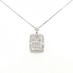 Dây chuyền kim cương PT900/PT850 2.00CT - Hàng hiệu Chính hãng