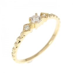 Nhẫn kim cương K18YG 0.10CT - Hàng hiệu Authentic