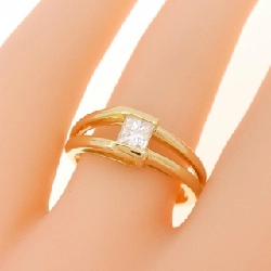 Nhẫn kim cương K18YG 0.35CT 670983