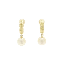 Bông tai ngọc trai Akoya K18YG 8.0mm - Hàng hiệu chính hãng