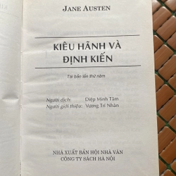 KIÊU HÃNH VÀ ĐỊNH KIẾN, JANE AUSTEN, BẢN BÌA CỨNG 518859