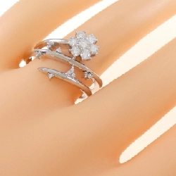 Nhẫn kim cương K18WG hoa 0.52CT 668406