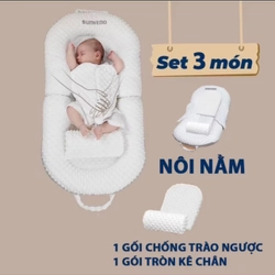 Đệm chống trào ngược-nôi ngủ chung giường cao cấp cho bé 0-36 tháng 272882