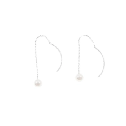 K18WG Bông tai ngọc trai Akoya 4.8mm - Hàng hiệu Chính hãng 875022