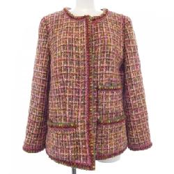 【Mã giảm giá】【Cổ điển】Áo khoác không cổ CHANEL