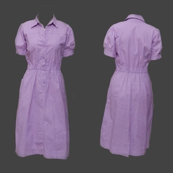 Đầm vải thô màu tím size M của Hải Anh 485659