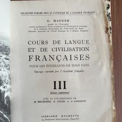 COURS DE LANGUE ET DE CIVILISATION FRANÇAISES TRỌN BỘ 3 TẬP- SÁCH IN TẠI  PHÁP 626777