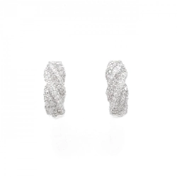 K18WG Bông tai kim cương 1.26CT - Hàng hiệu Chính hãng