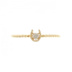 【Sản phẩm mới】Nhẫn kim cương hình móng ngựa K18YG 0.03CT 673656