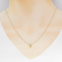 K18YG Chữ cái V Dây chuyền - Hàng hiệu Chính hãng 858979